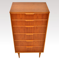 Mid-Century Modern Danish Style Teak Chest of Drawers / Dresser by Austinsuite, 1960s