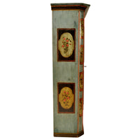Antique Folk Painted German Bohemian Wedding / Marriage / Dowry Cabinet / Armoire, circa 1820