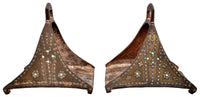 Antique 17th / 18th Century Safavid Period Ottoman / Turkish Islamic Iron Stirrups