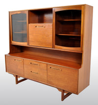 Mid-Century Modern Danish Style Twin Tier Credenza in Teak by Portwood, 1960s