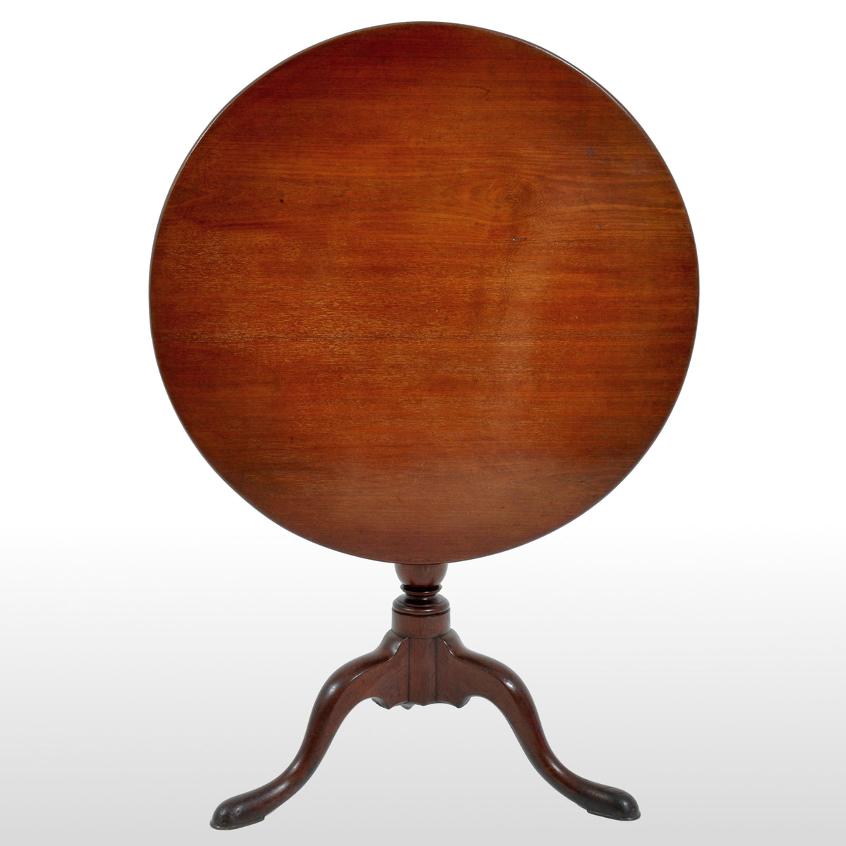 Antique Georgian Mahogany Tilt-Top Table, Circa 1790