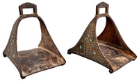 Antique 17th / 18th Century Safavid Period Ottoman / Turkish Islamic Iron Stirrups