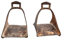 Antique 17th / 18th Century Safavid Period Ottoman / Turkish Islamic Iron Stirrups