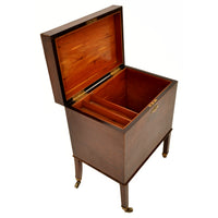 Antique Georgian Inlaid Mahogany Wine Cellarette or Cigar Humidor, circa 1800