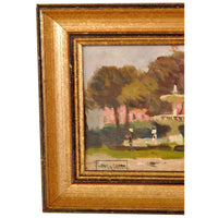Antique French Impressionist Oil Painting "Place des Vosges", Paris, Paul de Frick 1908