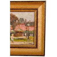 Antique French Impressionist Oil Painting "Place des Vosges", Paris, Paul de Frick 1908