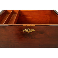 Antique Georgian Inlaid Mahogany Wine Cellarette or Cigar Humidor, circa 1800