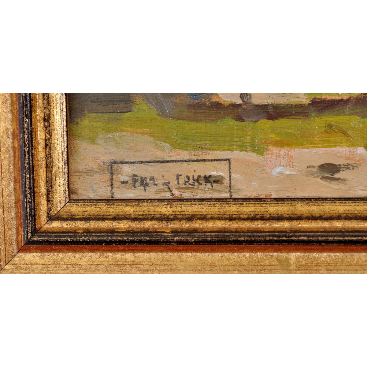 Antique French Impressionist Oil Painting "Place des Vosges", Paris, Paul de Frick 1908