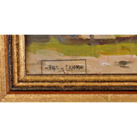 Antique French Impressionist Oil Painting "Place des Vosges", Paris, Paul de Frick 1908