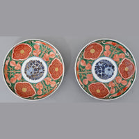 Pair of Antique Japanese Imari Plates, Meiji Period, Circa 1880