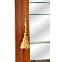 Antique French Louis XVI Inlaid Walnut Vitrine / Bibliotheque / Bookcase, circa 1890