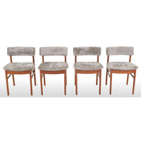 Set of 4 Danish Modern Teak Dining Chairs, 1960s