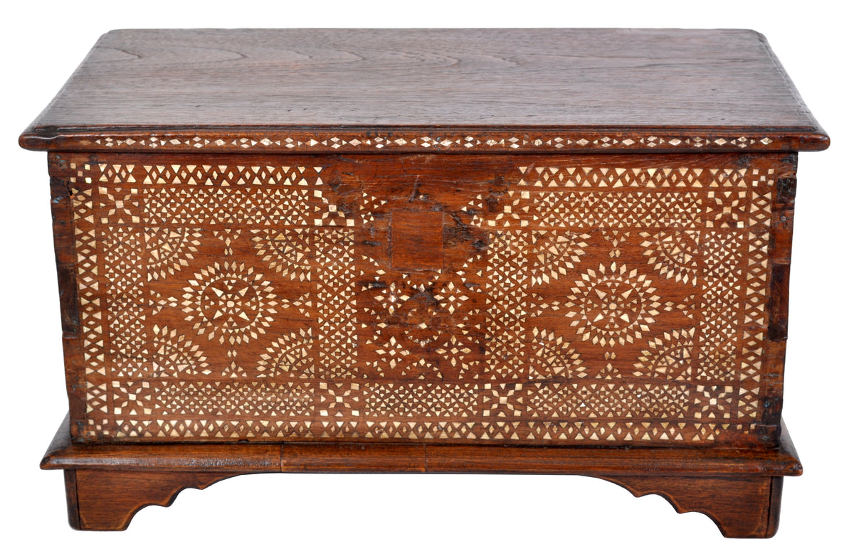 Antique Moorish Moroccan Islamic Inlaid Koran / Quran Casket / Box / Coffer / Trunk, circa 1900
