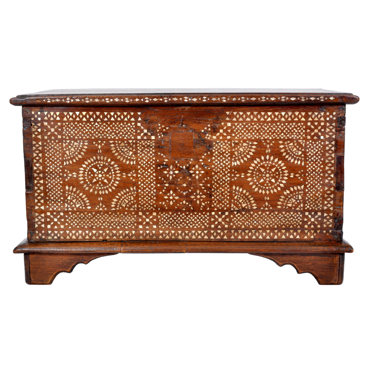 Antique Moorish Moroccan Islamic Inlaid Koran / Quran Casket / Box / Coffer / Trunk, circa 1900