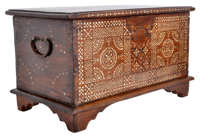 Antique Moorish Moroccan Islamic Inlaid Koran / Quran Casket / Box / Coffer / Trunk, circa 1900