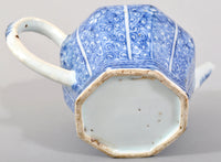 Antique 17th Century Chinese Kangxi Period Blue and White Teapot and Stand in the Islamic Style, circa 1650
