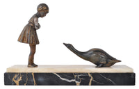 Antique French Art Deco Bronze Figural Group / Statue, Demetre Chiparus (1886-1947), 1930s