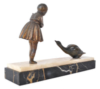 Antique French Art Deco Bronze Figural Group / Statue, Demetre Chiparus (1886-1947), 1930s
