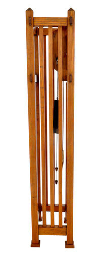 Antique American Mission Arts & Crafts Oak 8-Day Grandfather Tall Case Clock, Circa 1900