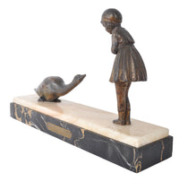 Antique French Art Deco Bronze Figural Group / Statue, Demetre Chiparus (1886-1947), 1930s