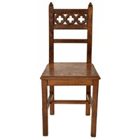 Set of Eight 19th Century Carved Oak Gothic Revival Chairs A W Pugin, Circa 1850