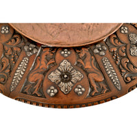 Antique 17th Century Style Spanish Walnut & Brass Iron Warming / Brazier Table, circa 1880