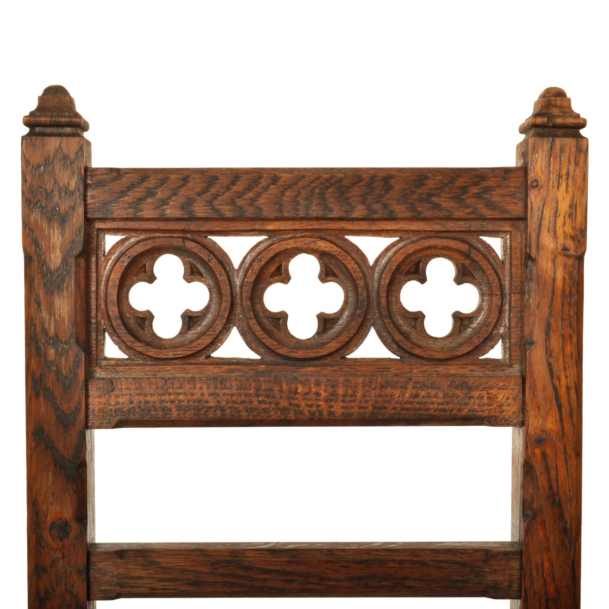 Set of Eight 19th Century Carved Oak Gothic Revival Chairs A W Pugin, Circa 1850