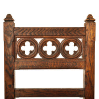 Set of Eight 19th Century Carved Oak Gothic Revival Chairs A W Pugin, Circa 1850