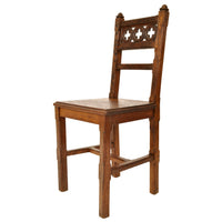 Set of Eight 19th Century Carved Oak Gothic Revival Chairs A W Pugin, Circa 1850