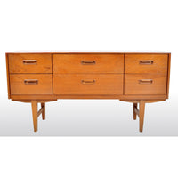 Mid-Century Modern Danish Teak Credenza / Dresser / Chest of Drawers, 1960s