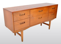 Mid-Century Modern Danish Teak Credenza / Dresser / Chest of Drawers, 1960s