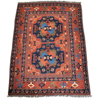 Afghan Turkoman Rug with Caucasian Design