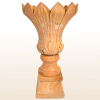Monumental Pair of Antique 19th Century Italian Sienna Marble Urns / Planters circa 1830