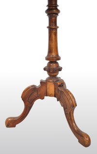 Antique American Victorian Walnut Tripod Games / Chess Table, circa 1870