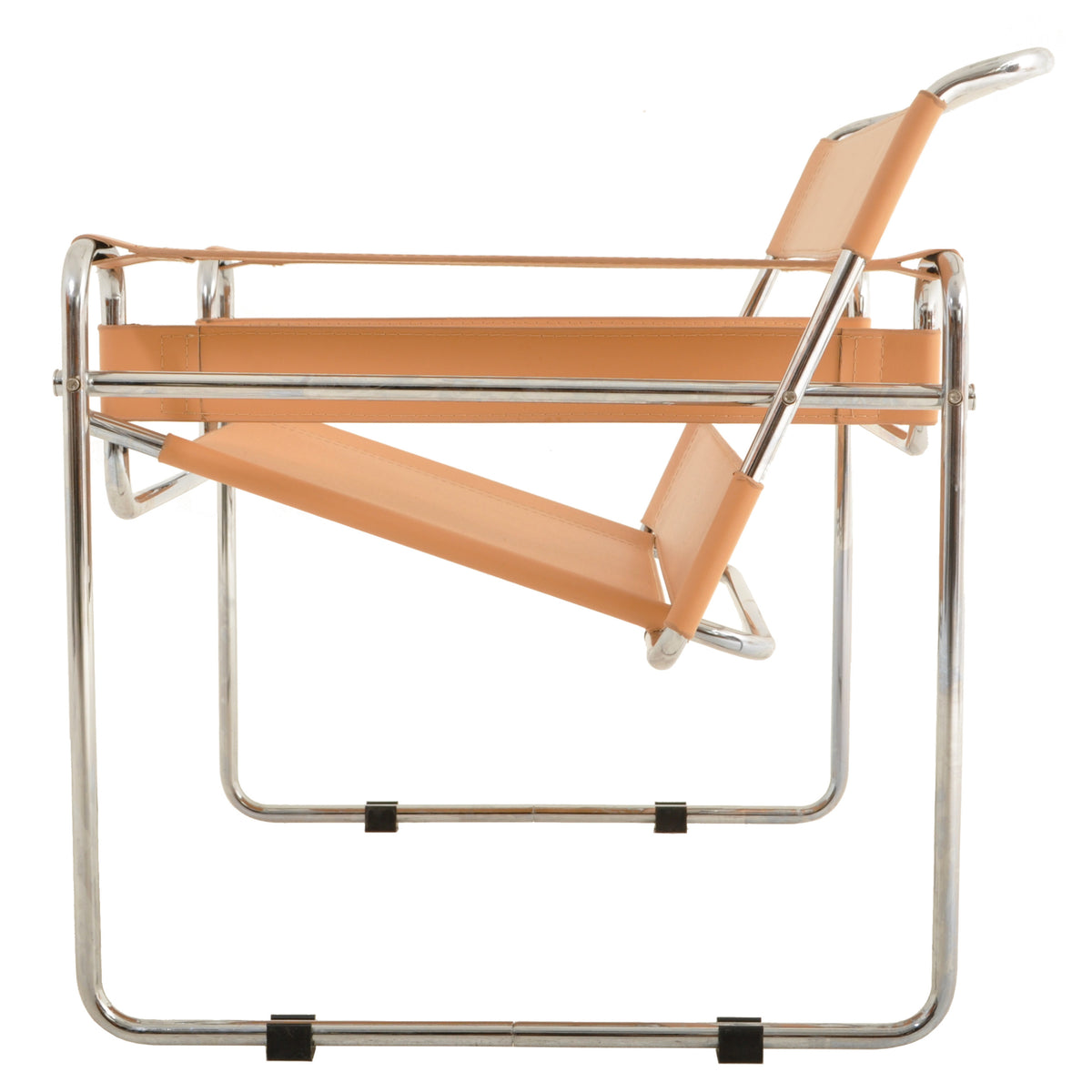 Pair of Vintage Wassily Chairs by Marcel Breuer and Produced by Cassina of Italy, 1980s