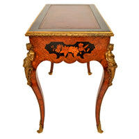 Antique 19th Century French Louis XVI Marquetry Ormolu Writing Desk / Table, circa 1895