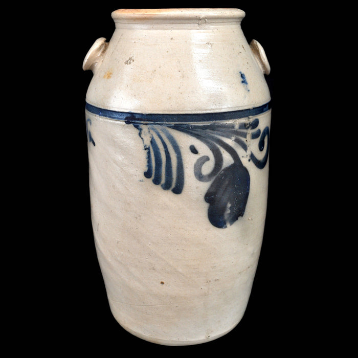 Antique American Stoneware Cobalt Crock/Vase, Circa 1850