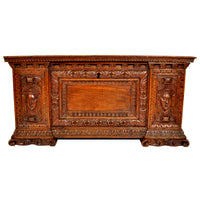 Antique 17th Century Italian Baroque Carved Walnut Cassone / Coffer / Chest, circa 1680