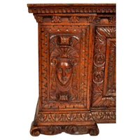 Antique 17th Century Italian Baroque Carved Walnut Cassone / Coffer / Chest, circa 1680