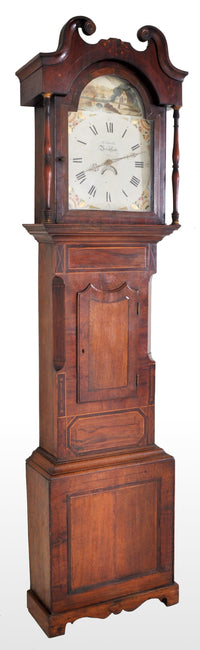 Antique English 8-Day Longcase/Grandfather Clock by C. Sewell Bradford, circa 1820