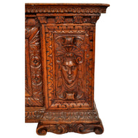 Antique 17th Century Italian Baroque Carved Walnut Cassone / Coffer / Chest, circa 1680
