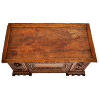 Antique 17th Century Italian Baroque Carved Walnut Cassone / Coffer / Chest, circa 1680