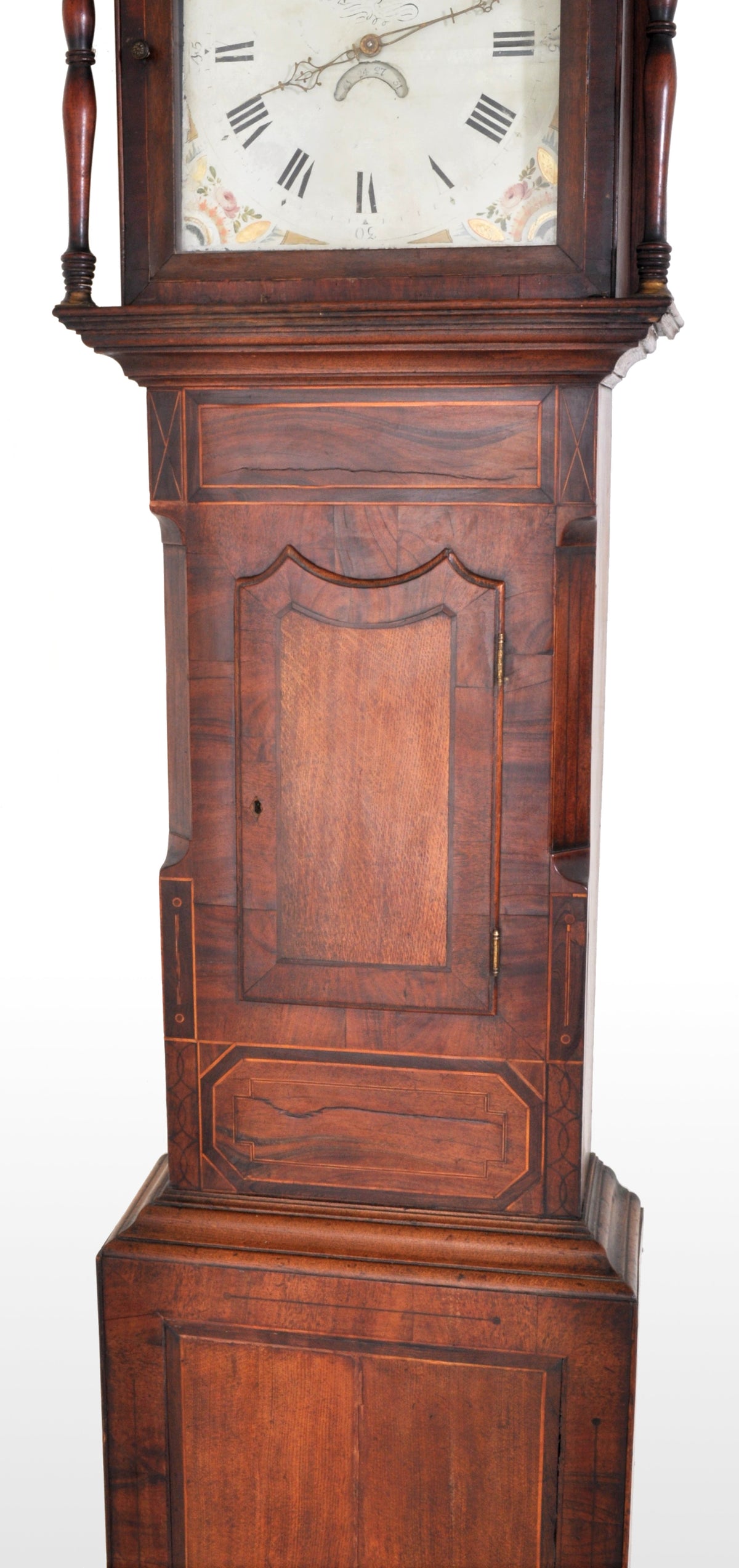 Antique English 8-Day Longcase/Grandfather Clock by C. Sewell Bradford, circa 1820