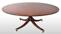 Antique Georgian Inlaid Mahogany Tilt Top Pedestal Breakfast / Dining Table, circa 1790