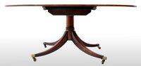 Antique Georgian Inlaid Mahogany Tilt Top Pedestal Breakfast / Dining Table, circa 1790