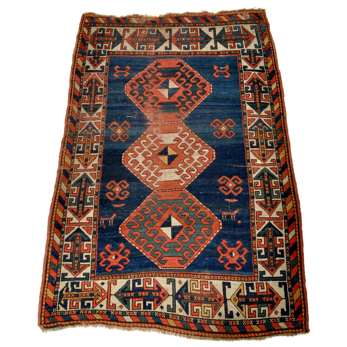 Antique Caucasian Kazak Rug, Circa 1900
