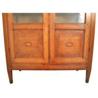 Antique French Louis XVI Marquetry Walnut Ormolu Bibliotheque / Bookcase, circa 1880