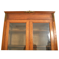 Antique French Louis XVI Marquetry Walnut Ormolu Bibliotheque / Bookcase, circa 1880
