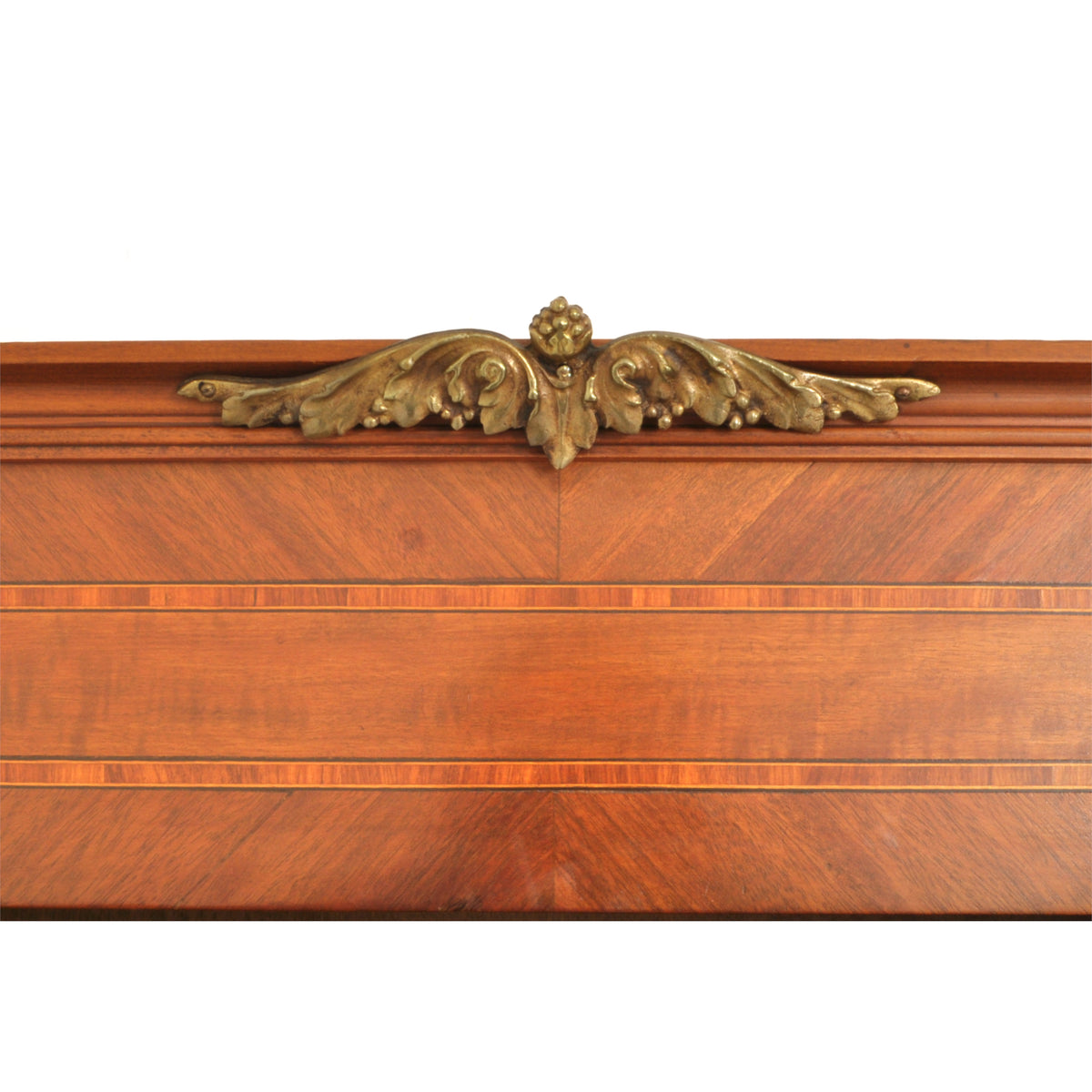 Antique French Louis XVI Marquetry Walnut Ormolu Bibliotheque / Bookcase, circa 1880