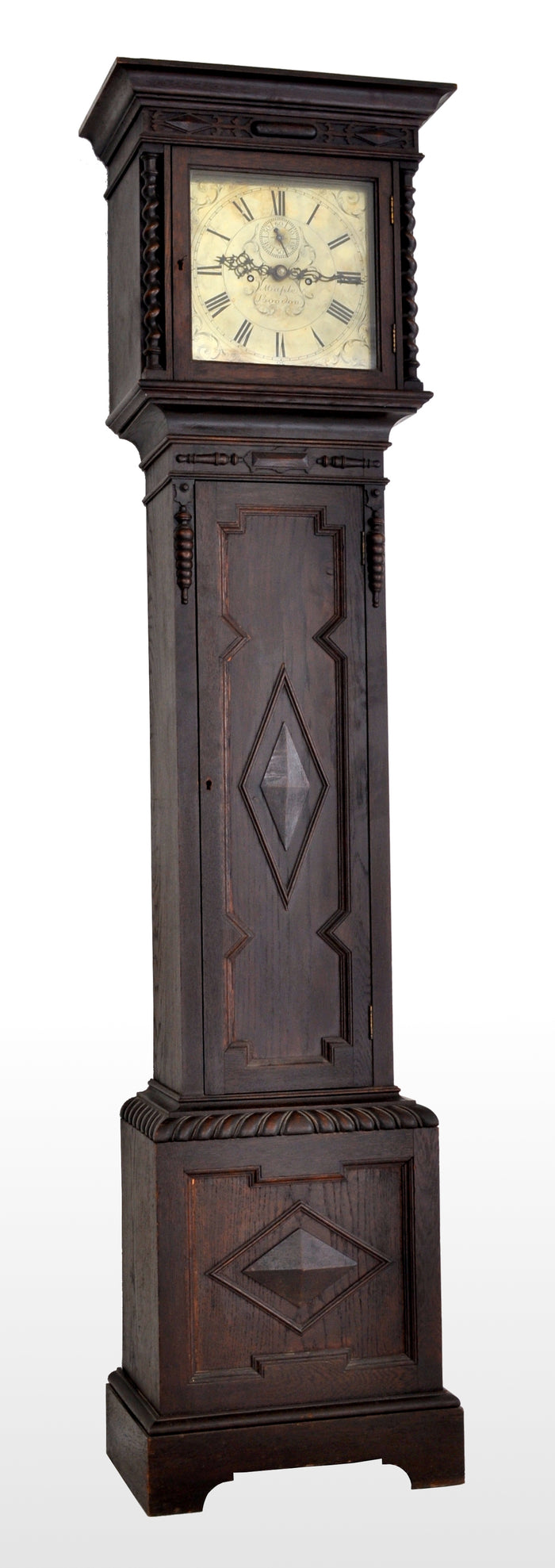 Antique English Arts & Crafts 8-Day Longcase/Grandfather Clock by Maple of London, circa 1890
